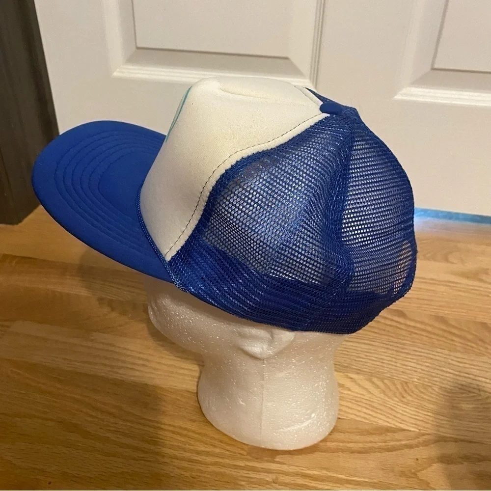 Vintage S/S Dolphin Trucker Hat Snap Back Mesh Rope Lapel Vacation Beach Florida